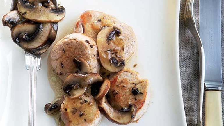 Beer-άτο ψαρονέφρι με μανιτάρια